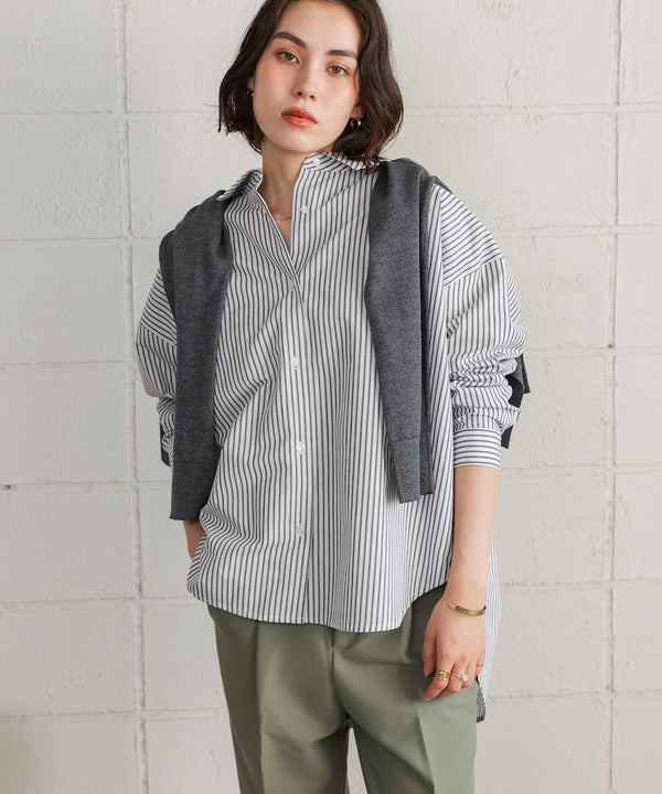 TCバックギャザーヨークブラウス