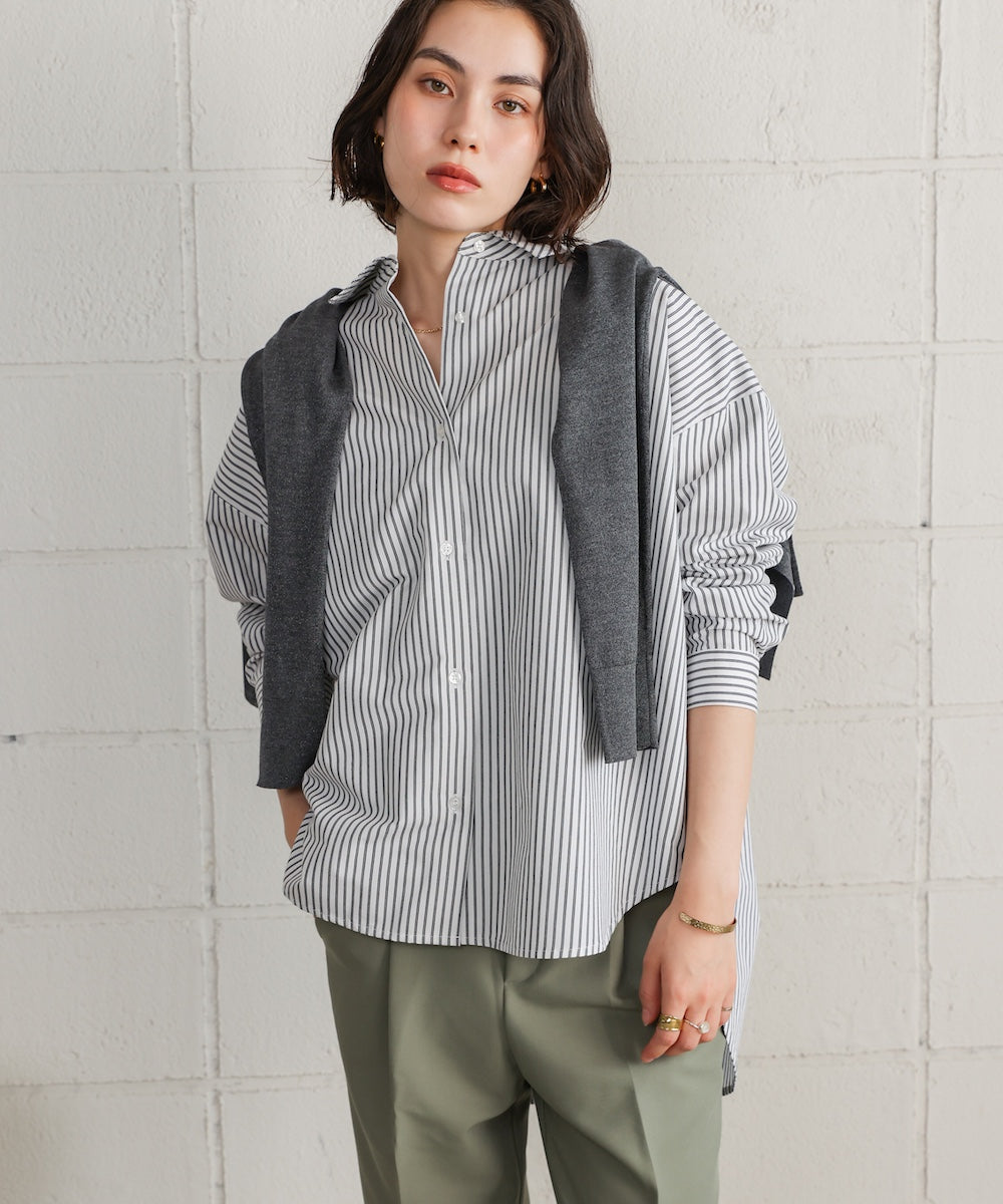 TCバックギャザーヨークブラウス