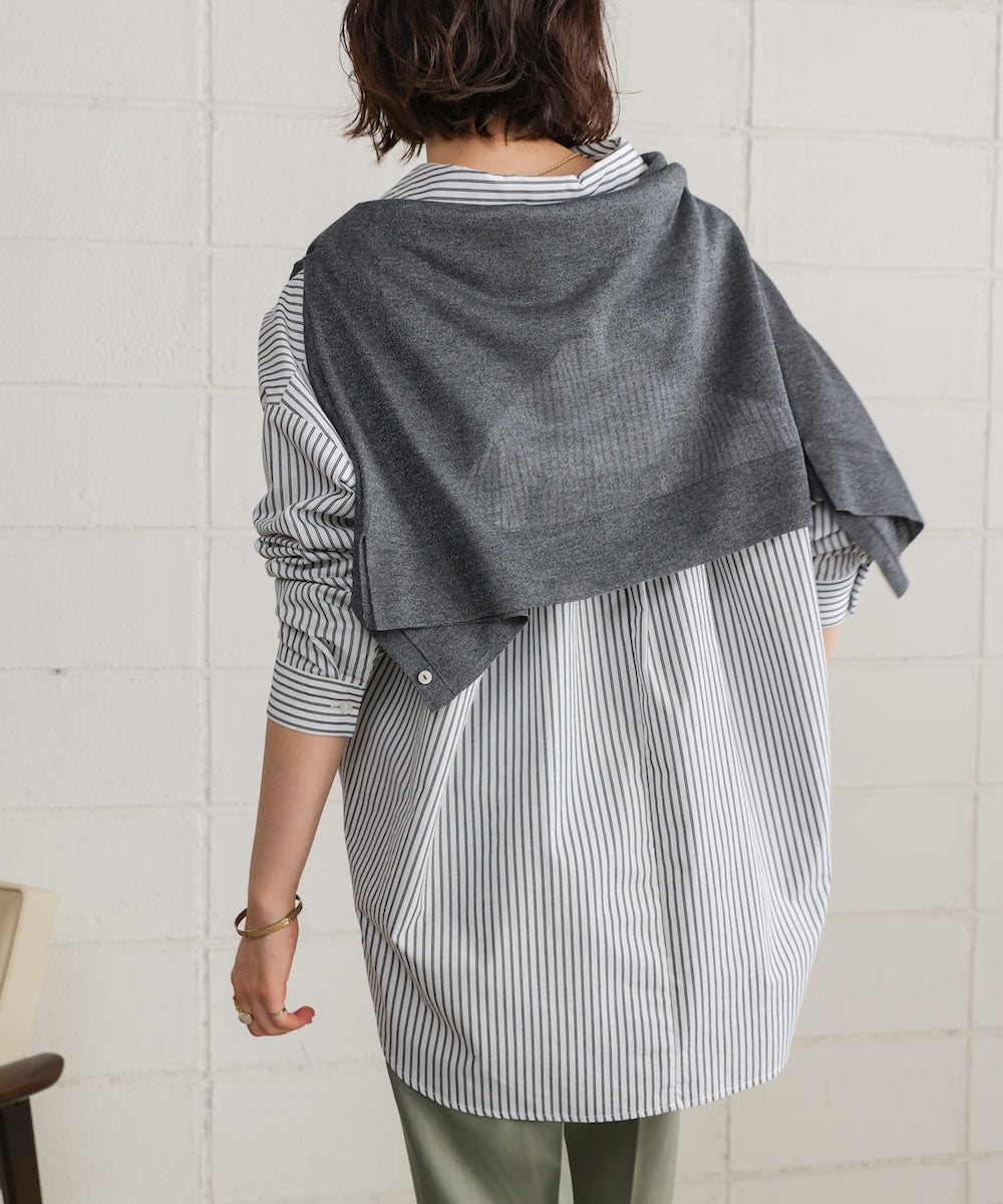 TCバックギャザーヨークブラウス