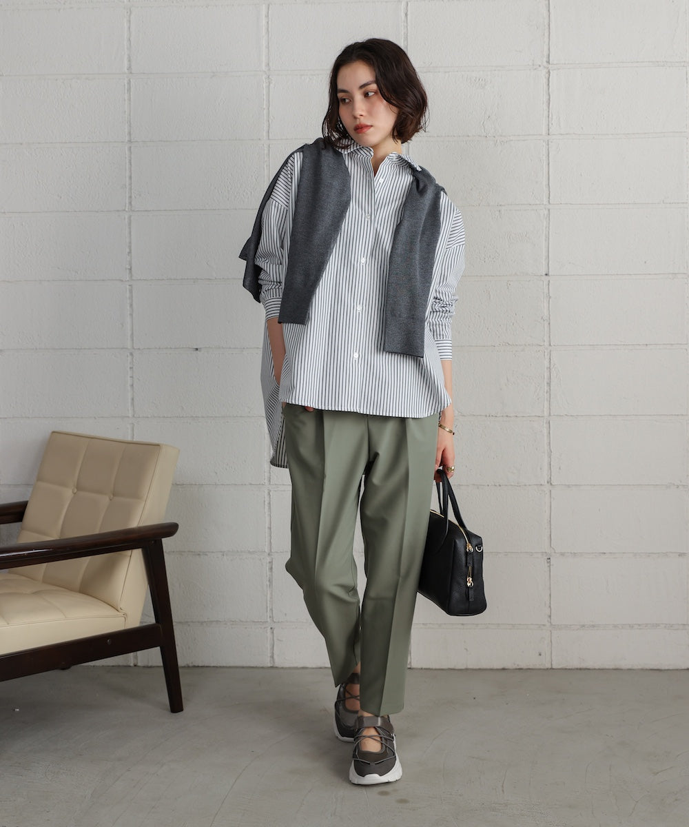 TCバックギャザーヨークブラウス