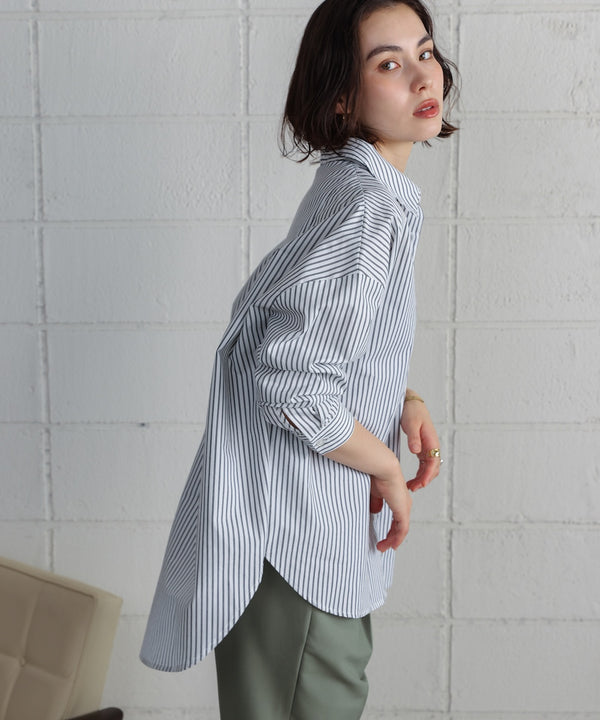 TCバックギャザーヨークブラウス