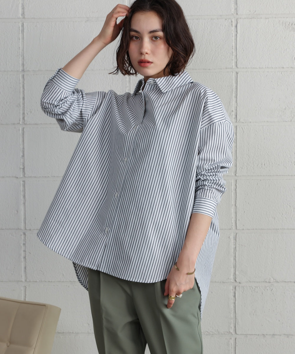 TCバックギャザーヨークブラウス