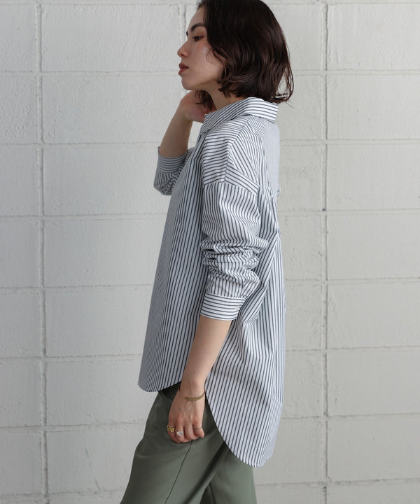 TCバックギャザーヨークブラウス