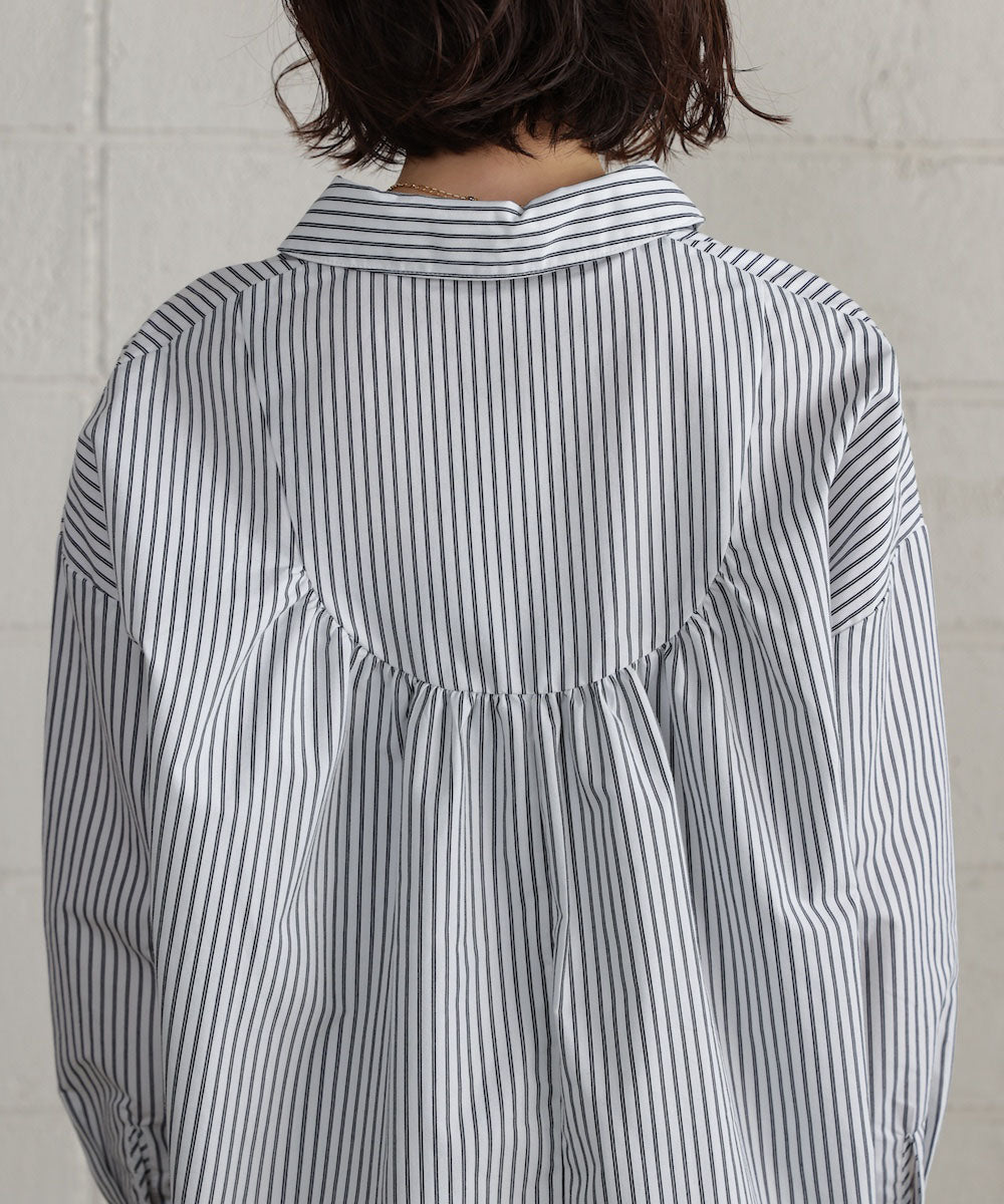 TCバックギャザーヨークブラウス