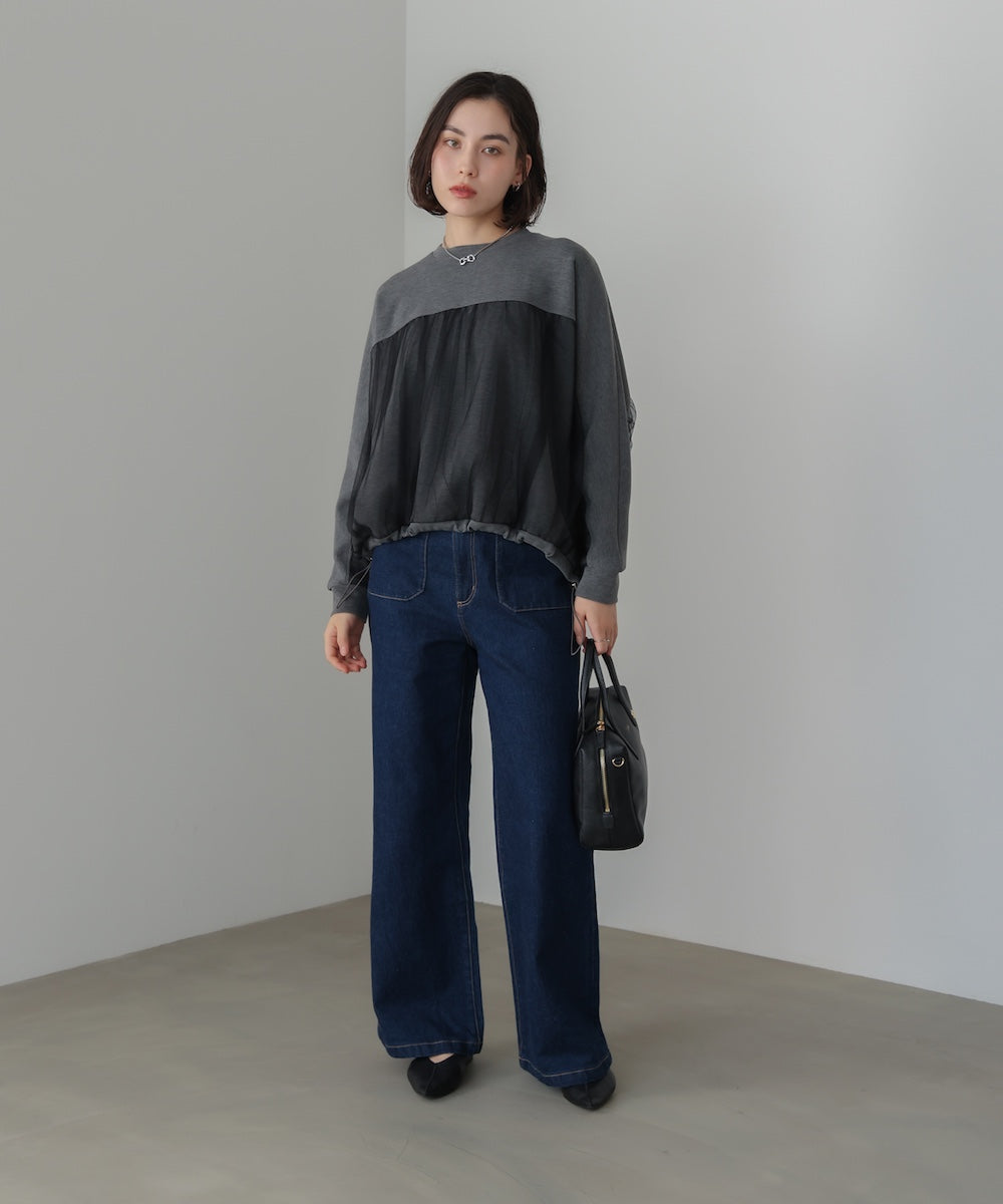 パウンドストレッチチュールプルオーバー