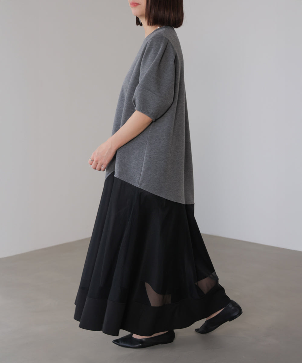 パウンドストレッチメッシュワンピース