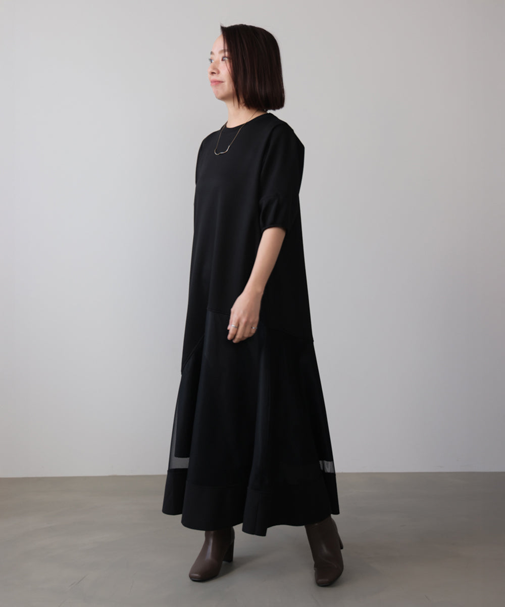 パウンドストレッチメッシュワンピース