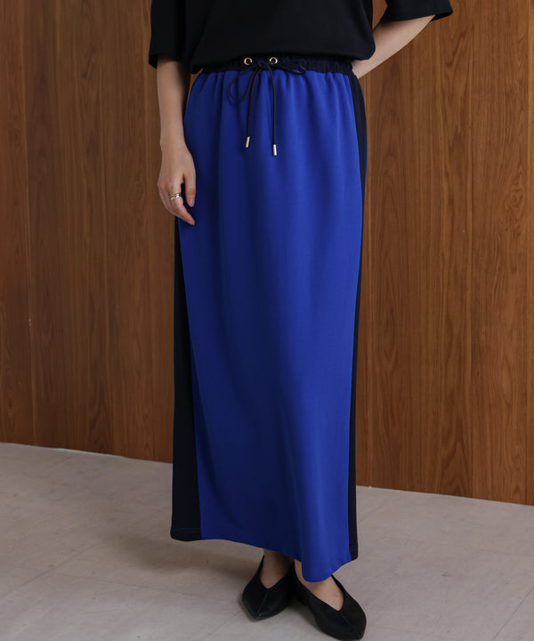 カットジョーゼットサイドラインスカート