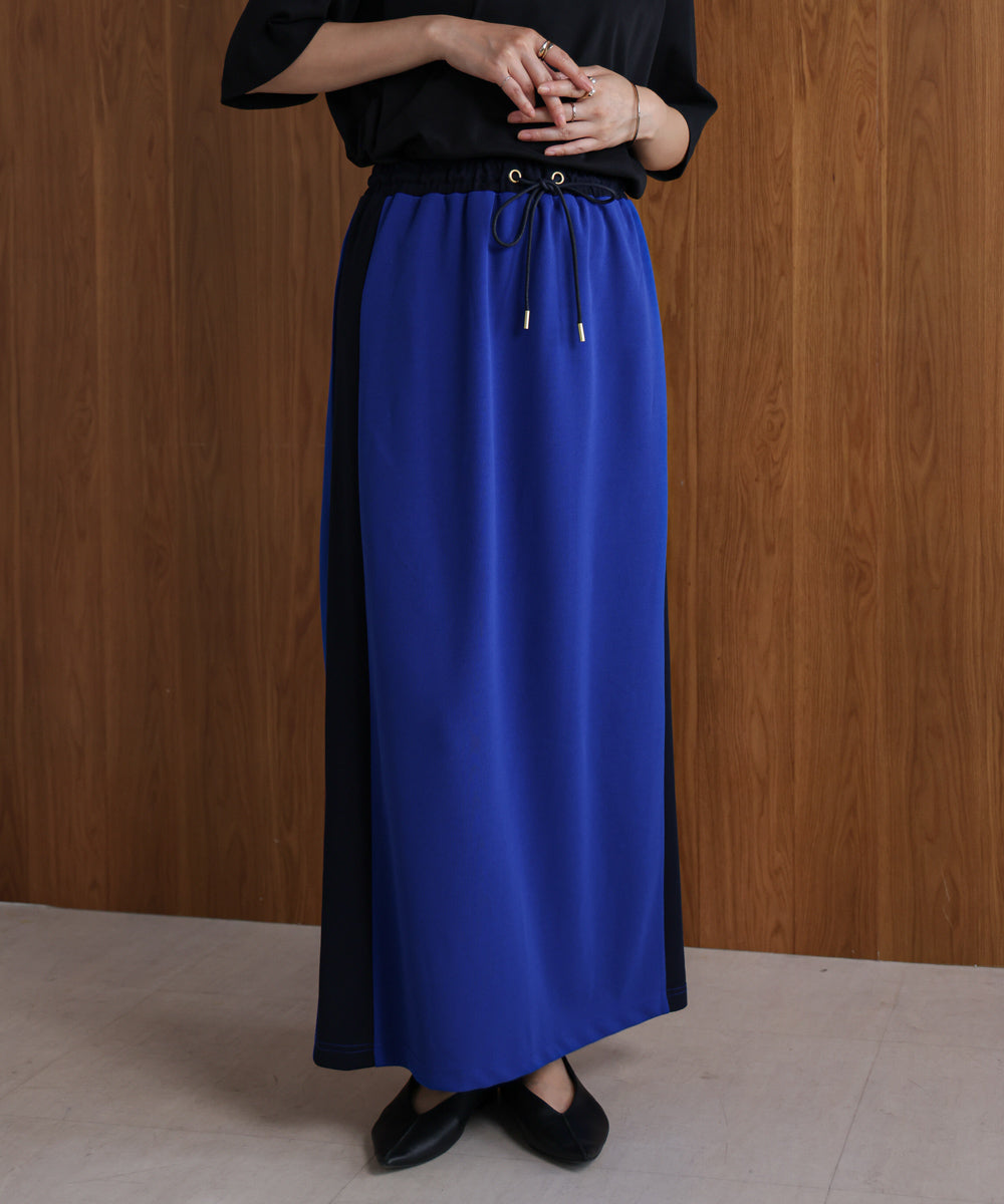 カットジョーゼットサイドラインスカート