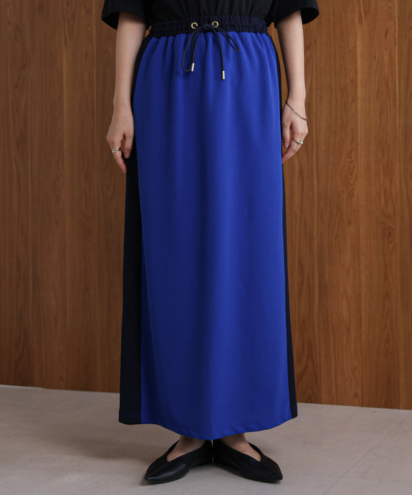 カットジョーゼットサイドラインスカート