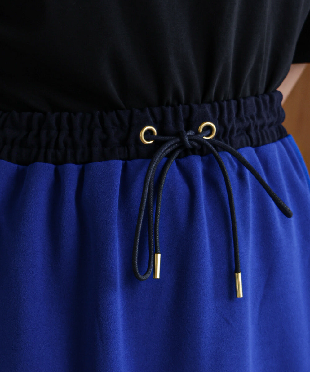 カットジョーゼットサイドラインスカート