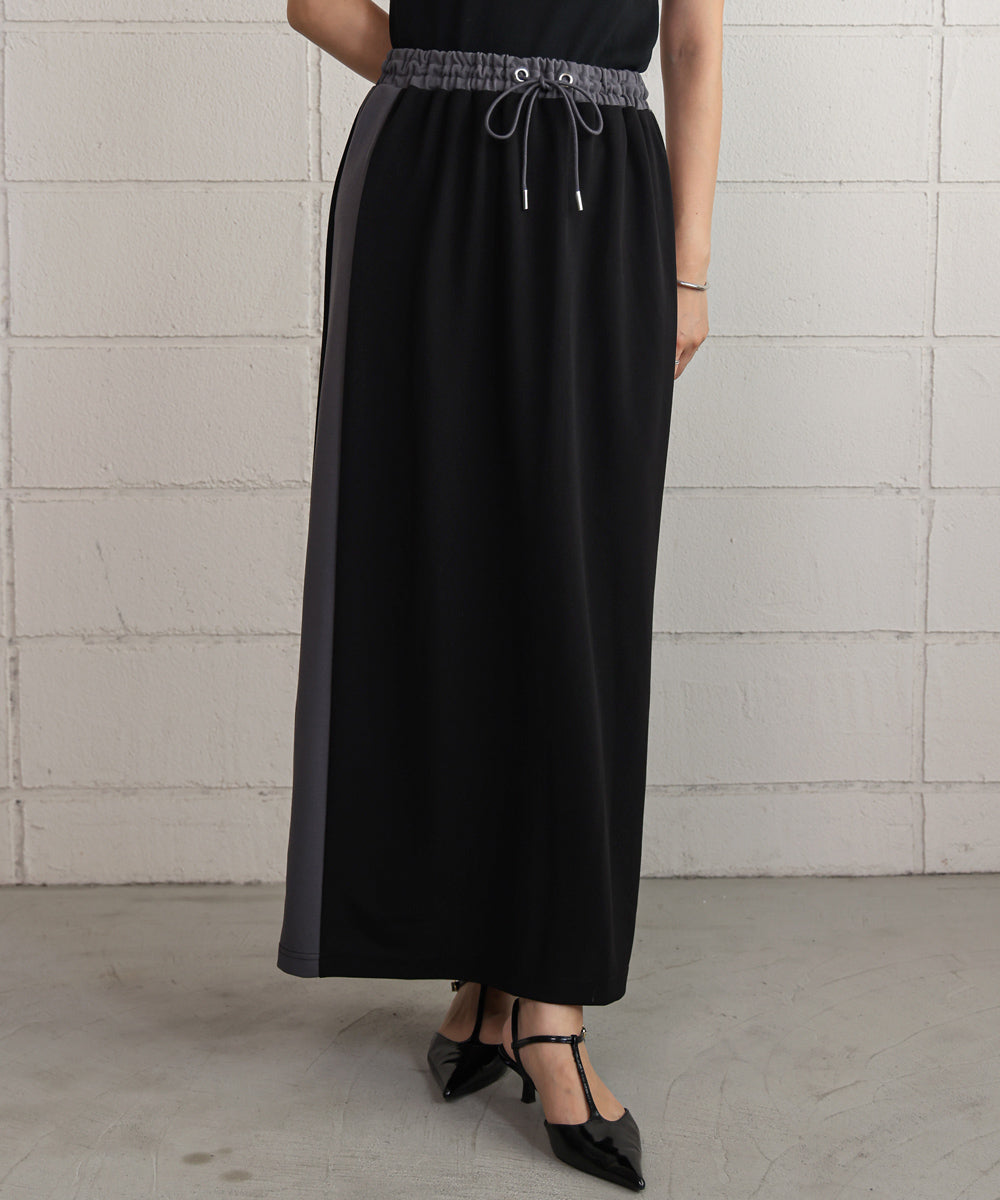 カットジョーゼットサイドラインスカート