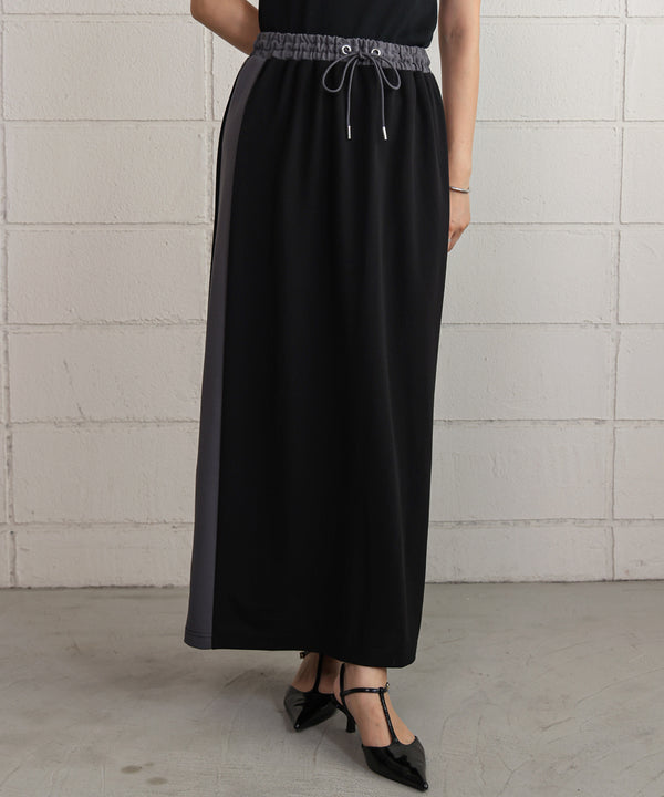 カットジョーゼットサイドラインスカート