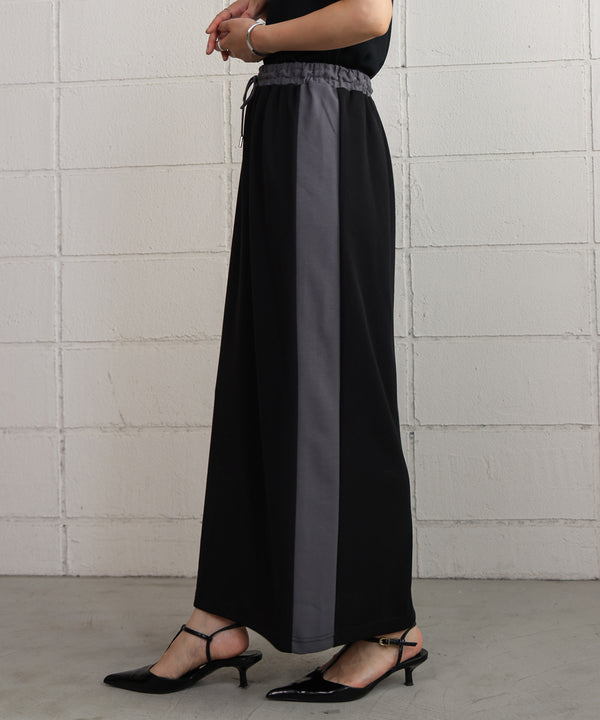 カットジョーゼットサイドラインスカート