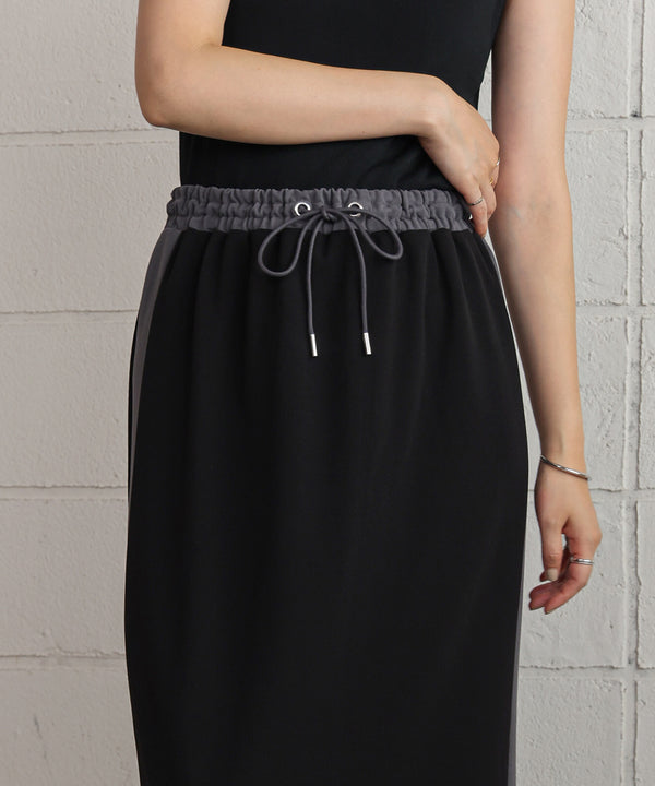 カットジョーゼットサイドラインスカート
