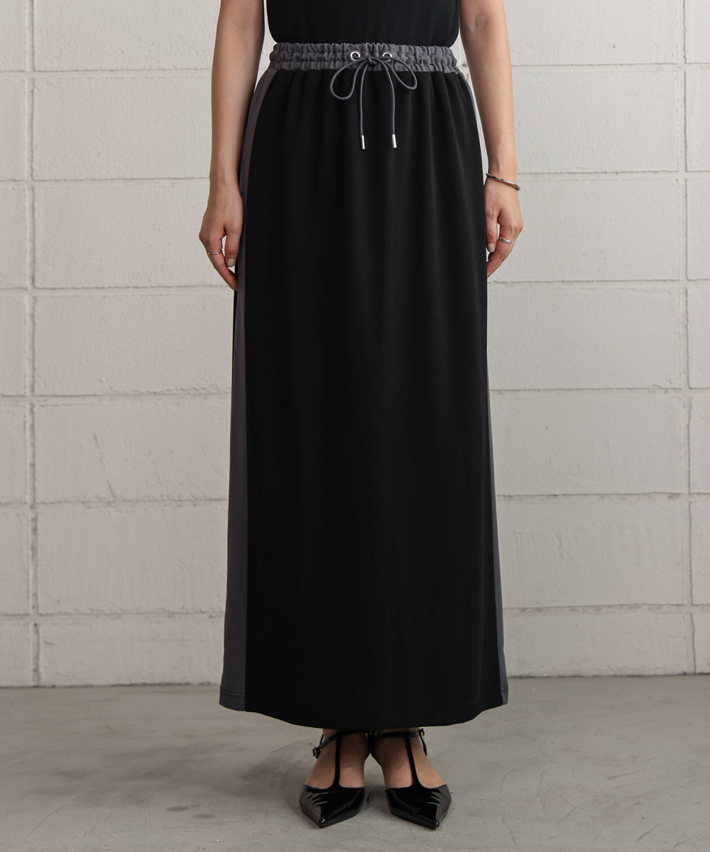 カットジョーゼットサイドラインスカート