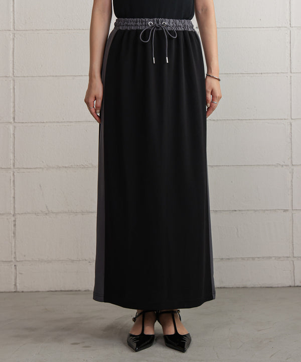 カットジョーゼットサイドラインスカート