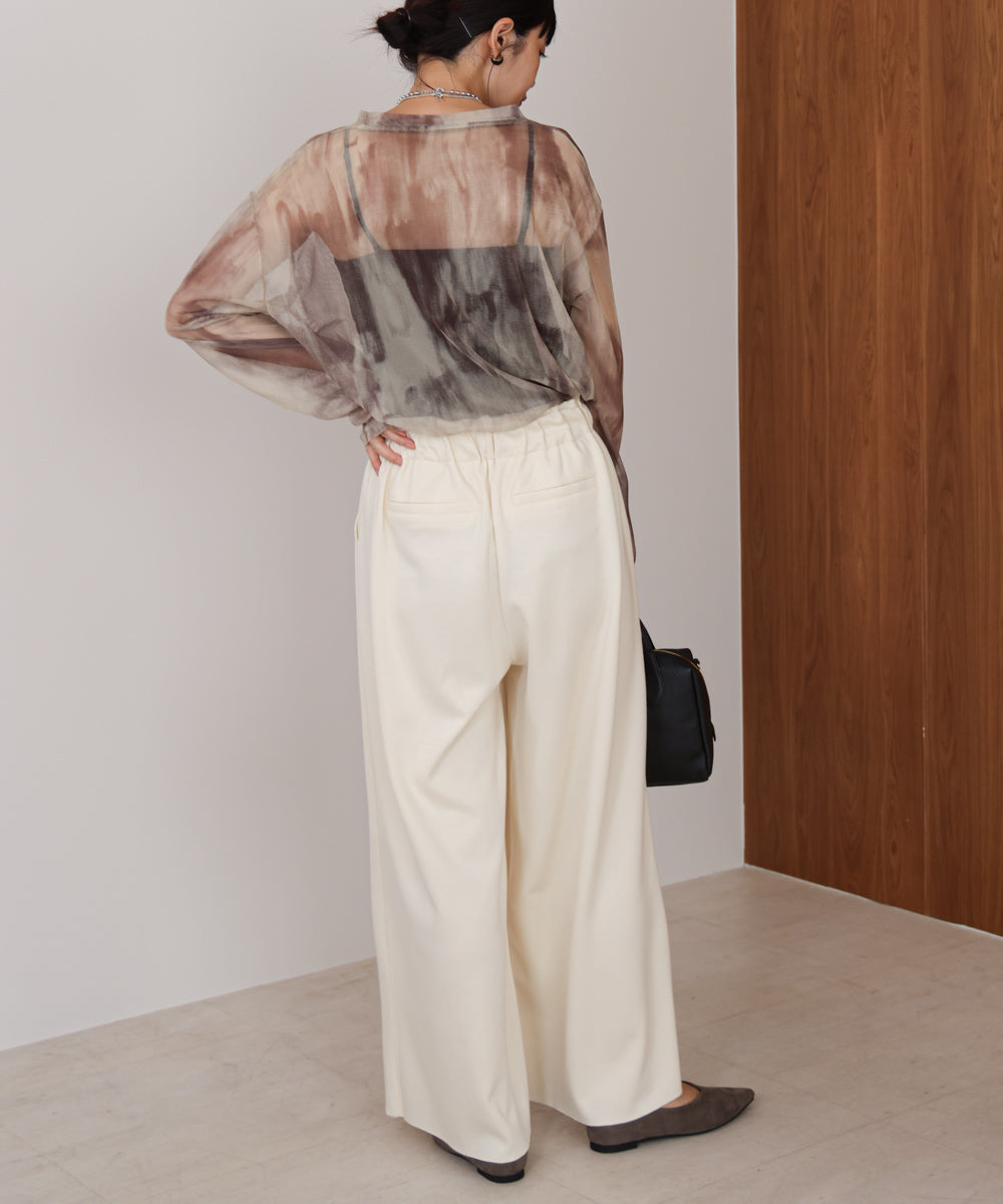 パウンドストレッチセミワイドパンツ