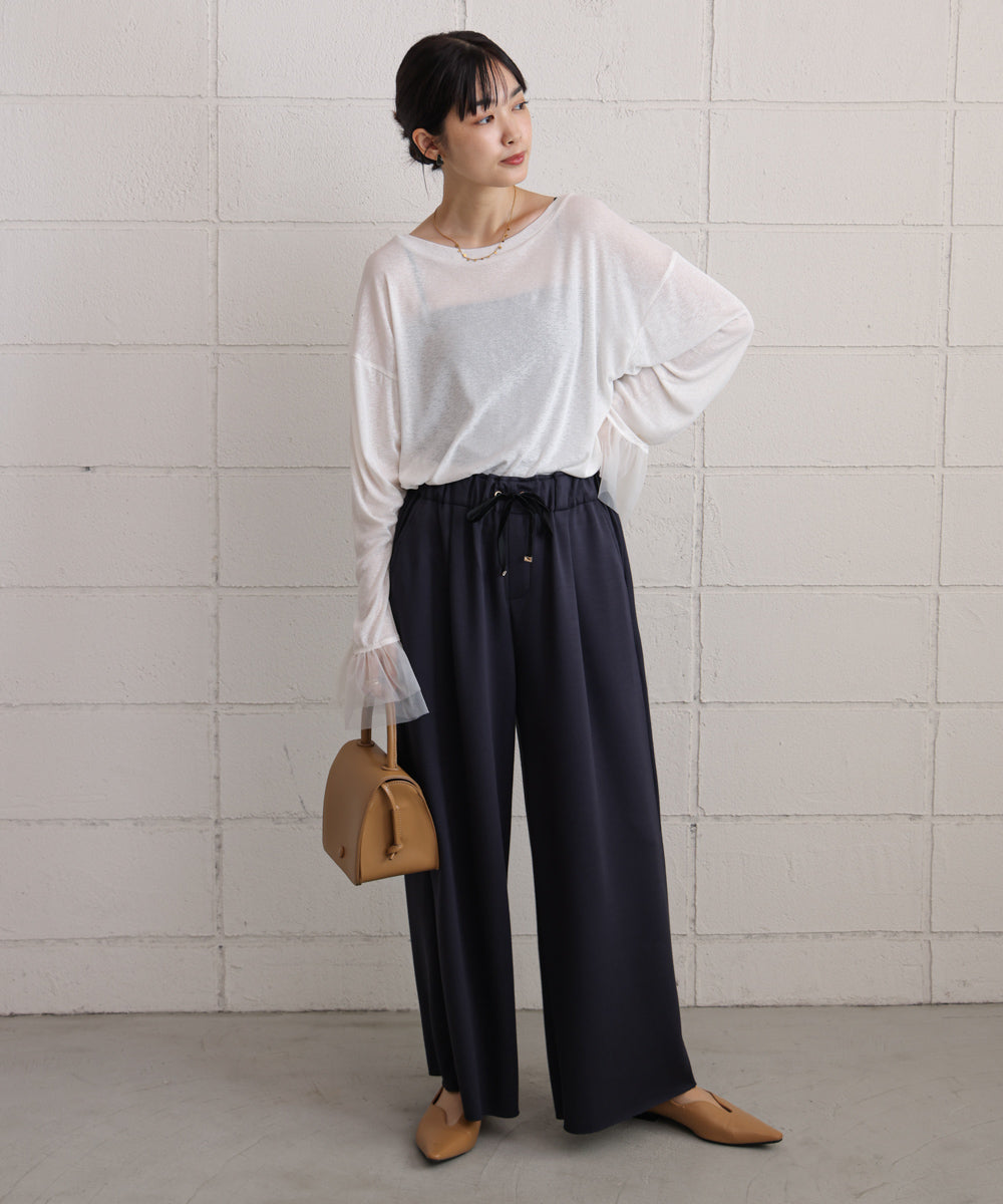 パウンドストレッチセミワイドパンツ