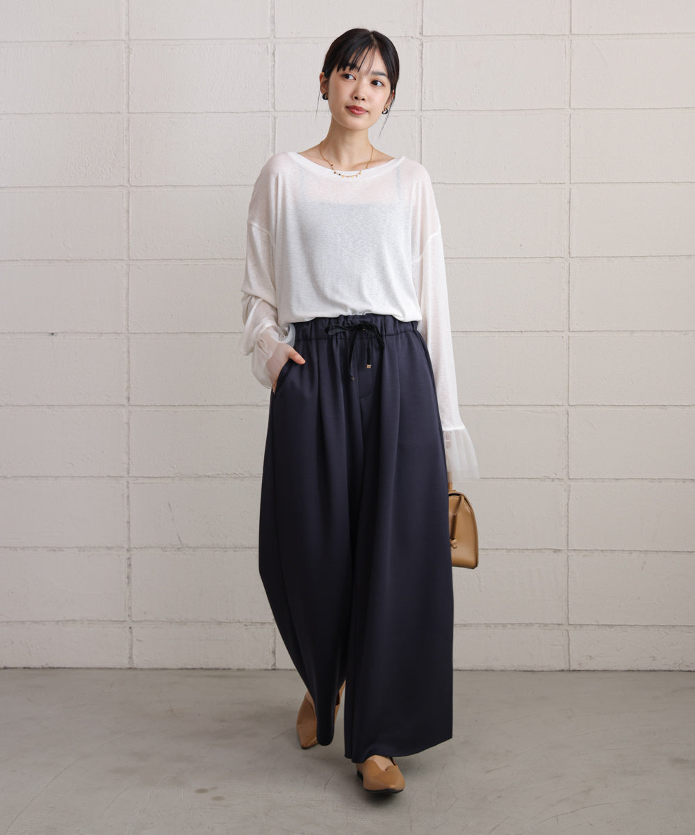 パウンドストレッチセミワイドパンツ