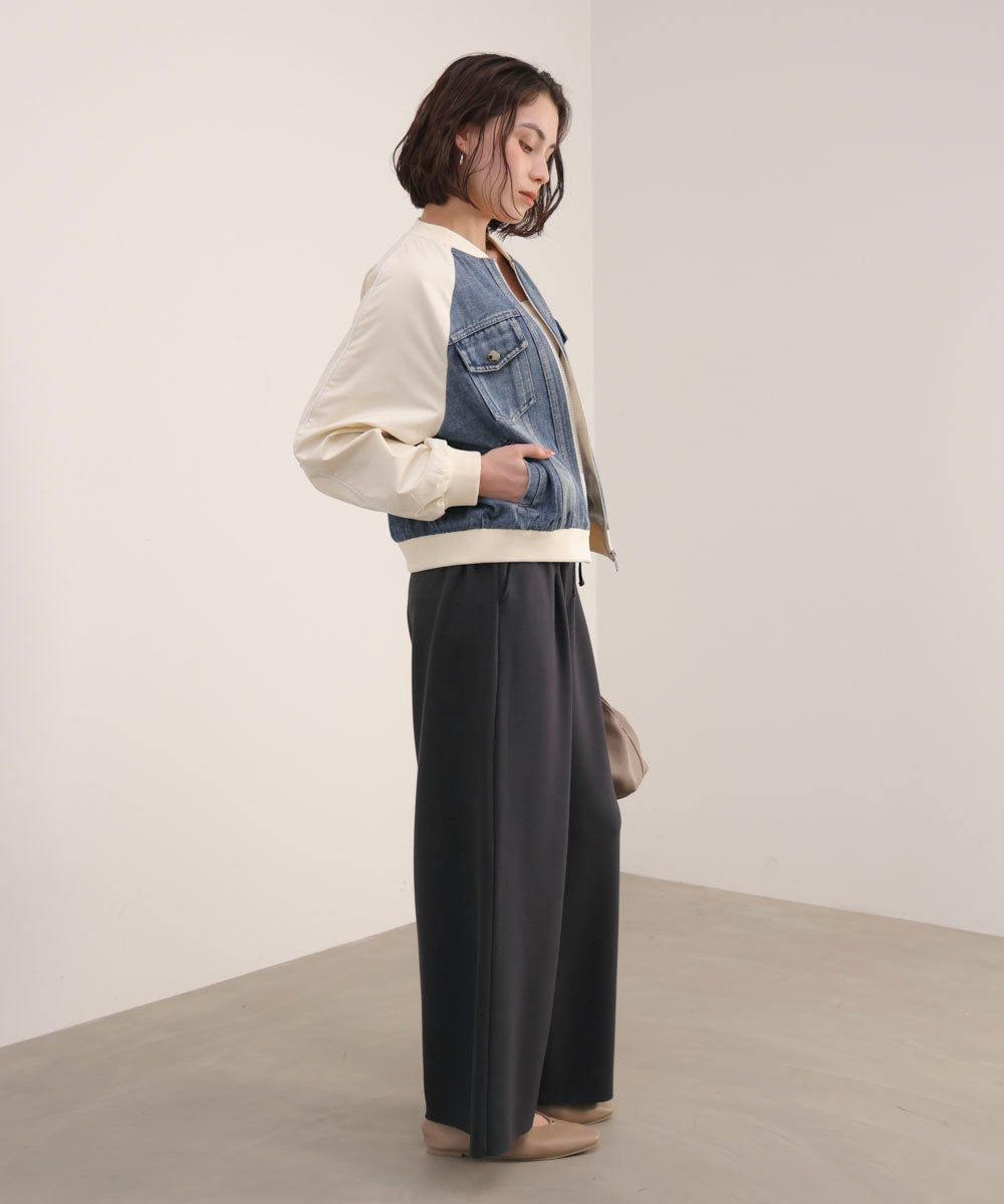 パウンドストレッチセミワイドパンツ