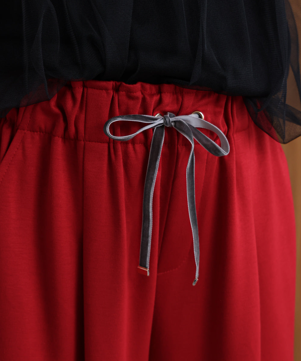 パウンドストレッチセミワイドパンツ