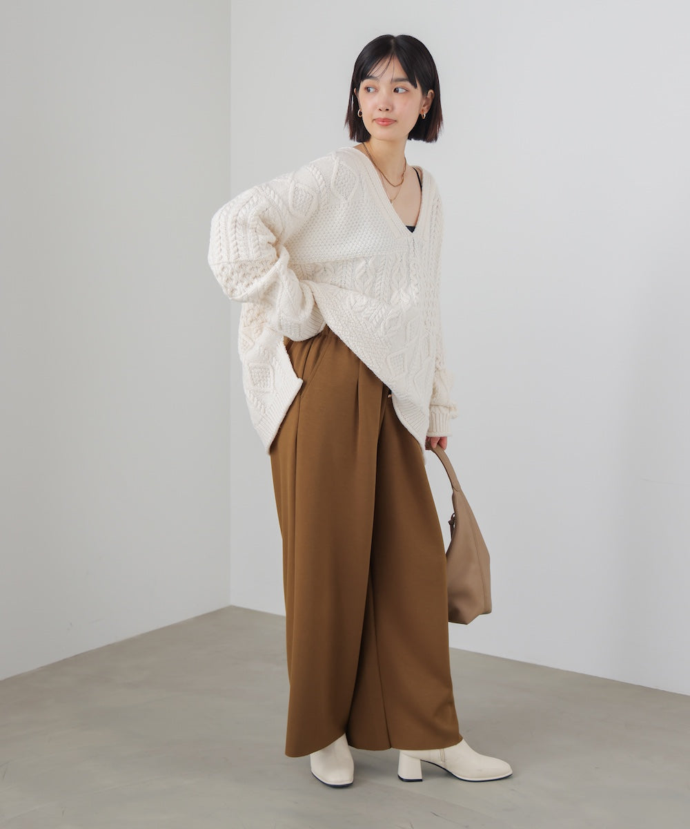 パウンドストレッチセミワイドパンツ