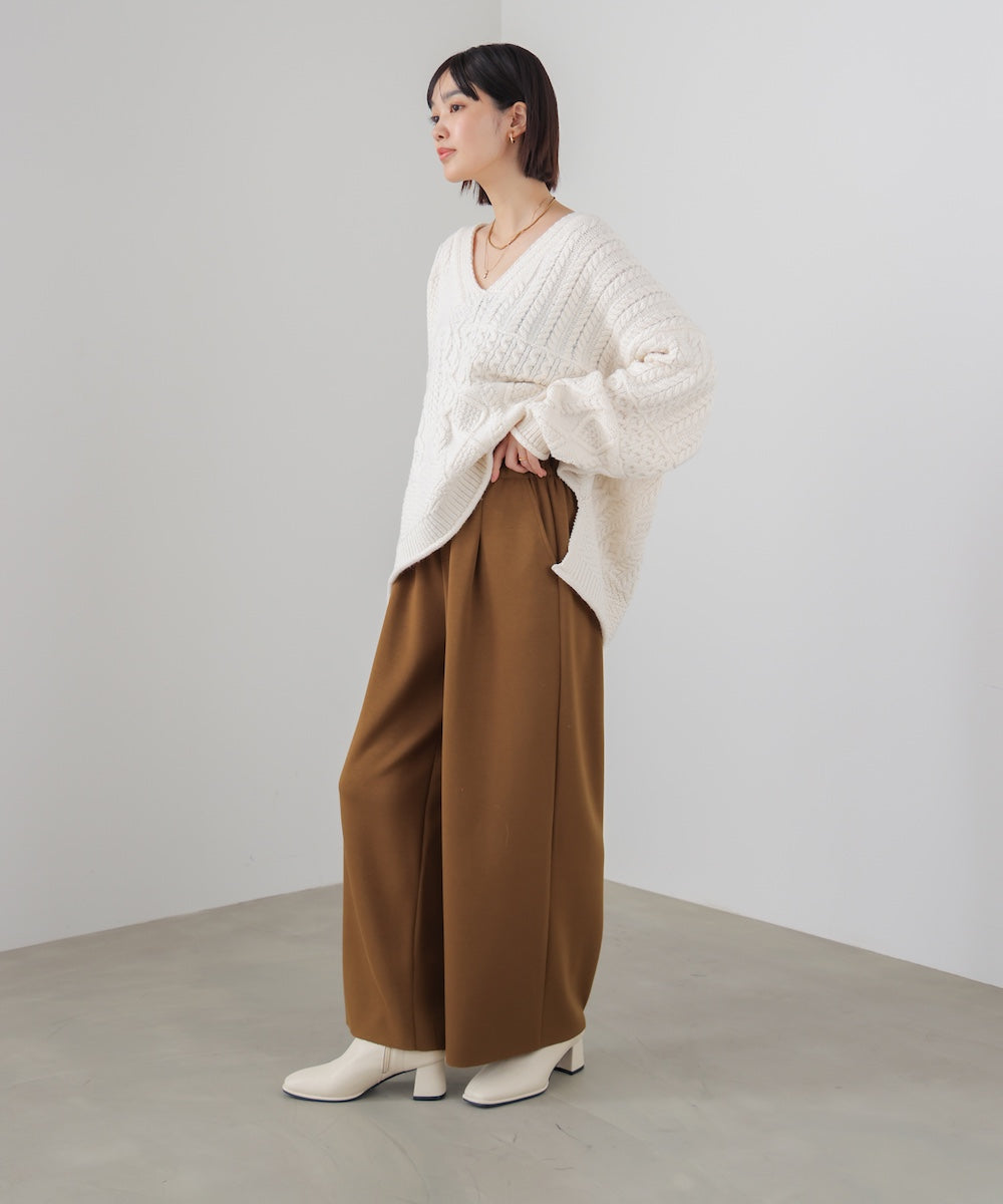 パウンドストレッチセミワイドパンツ