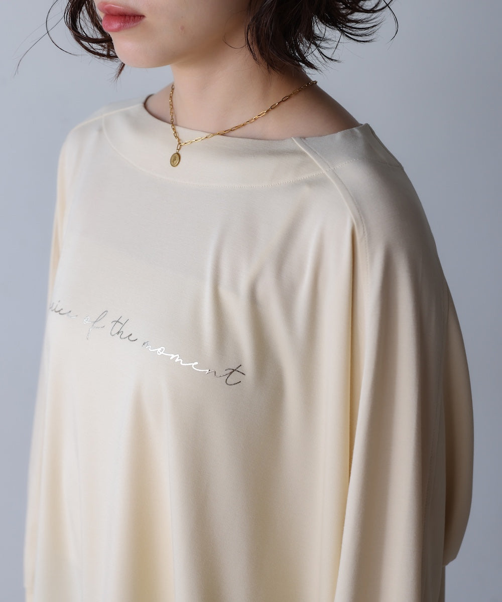 異素材ヘムドルマンプルオーバー