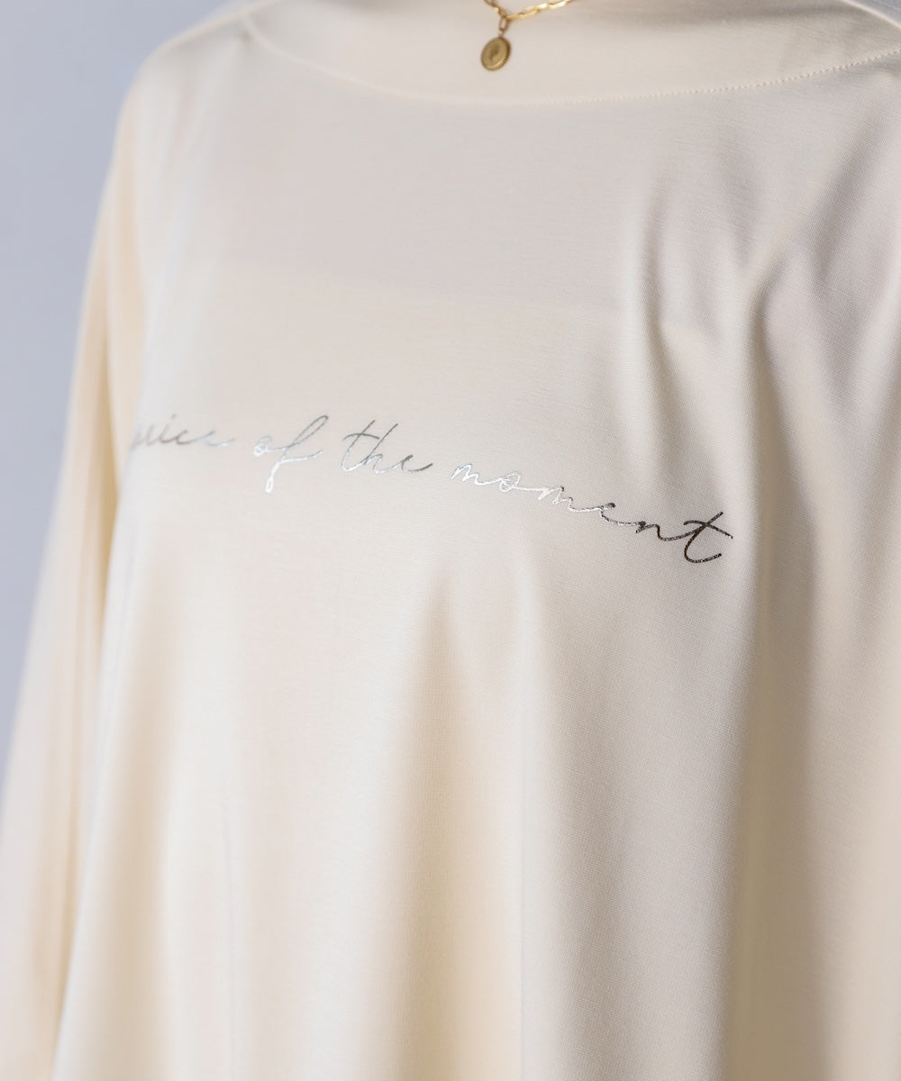 異素材ヘムドルマンプルオーバー