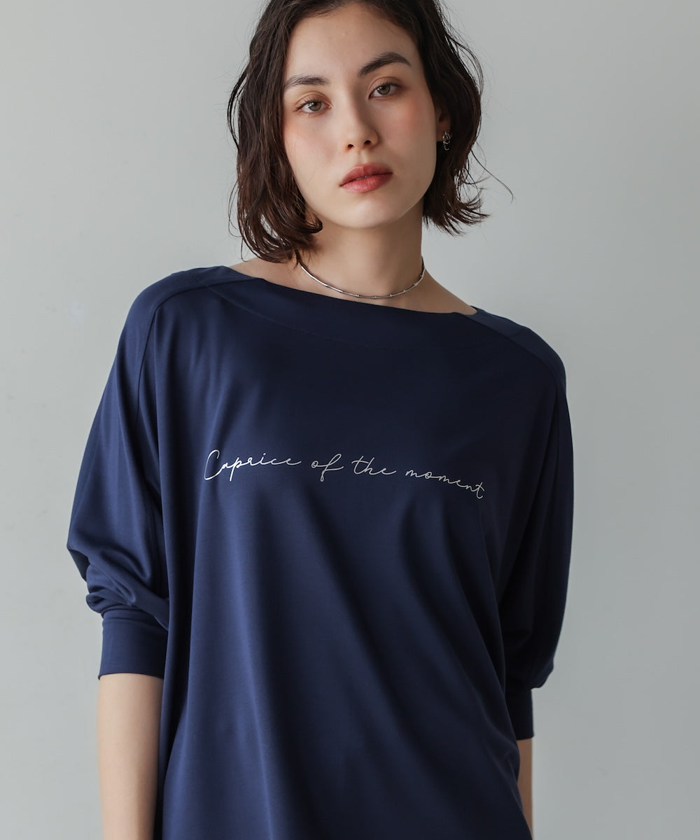 異素材ヘムドルマンプルオーバー