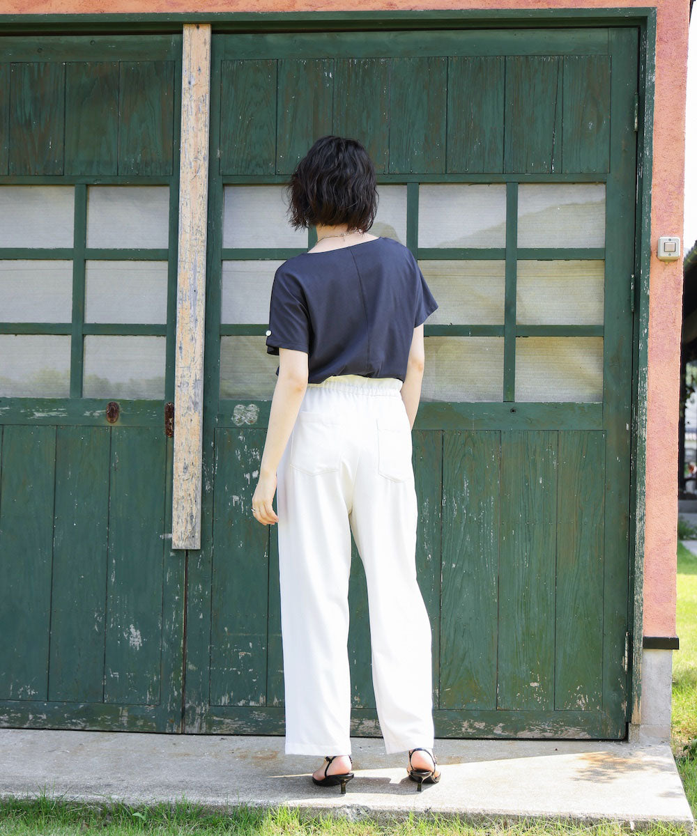 汗染み防止首元スッキリVネックTシャツ