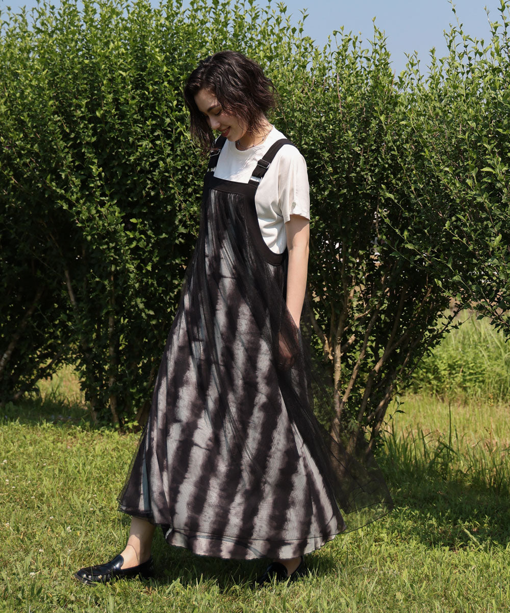 汗染み防止モックネックビューTシャツ