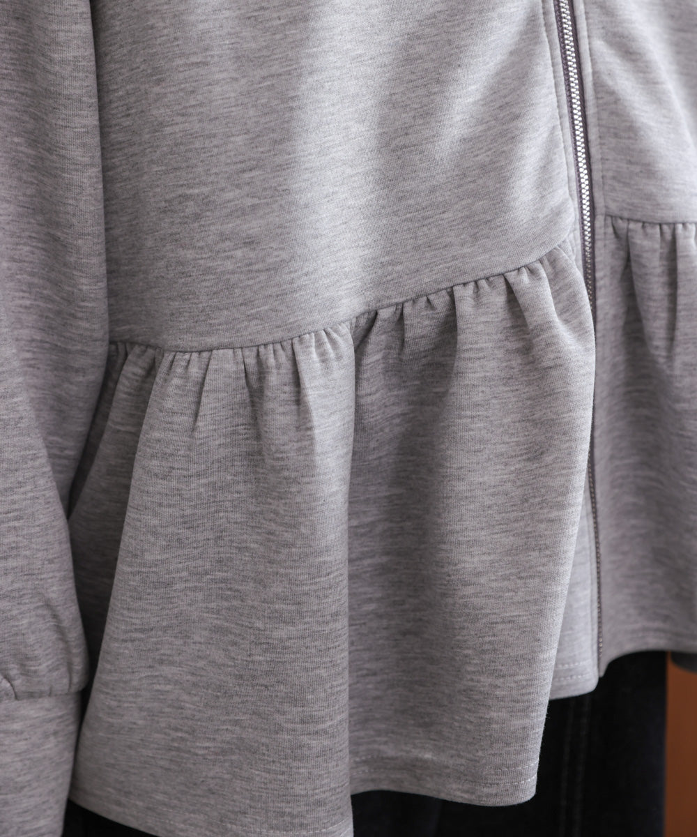 【WEB限定】ペプラムフレアパーカー