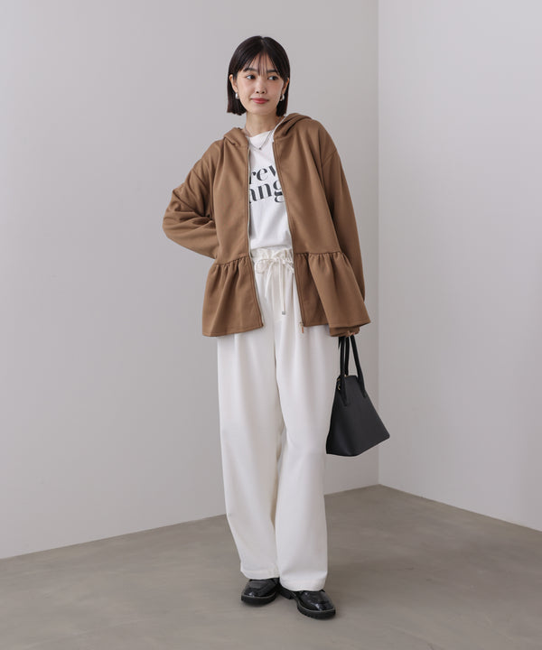 【WEB限定】ペプラムフレアパーカー