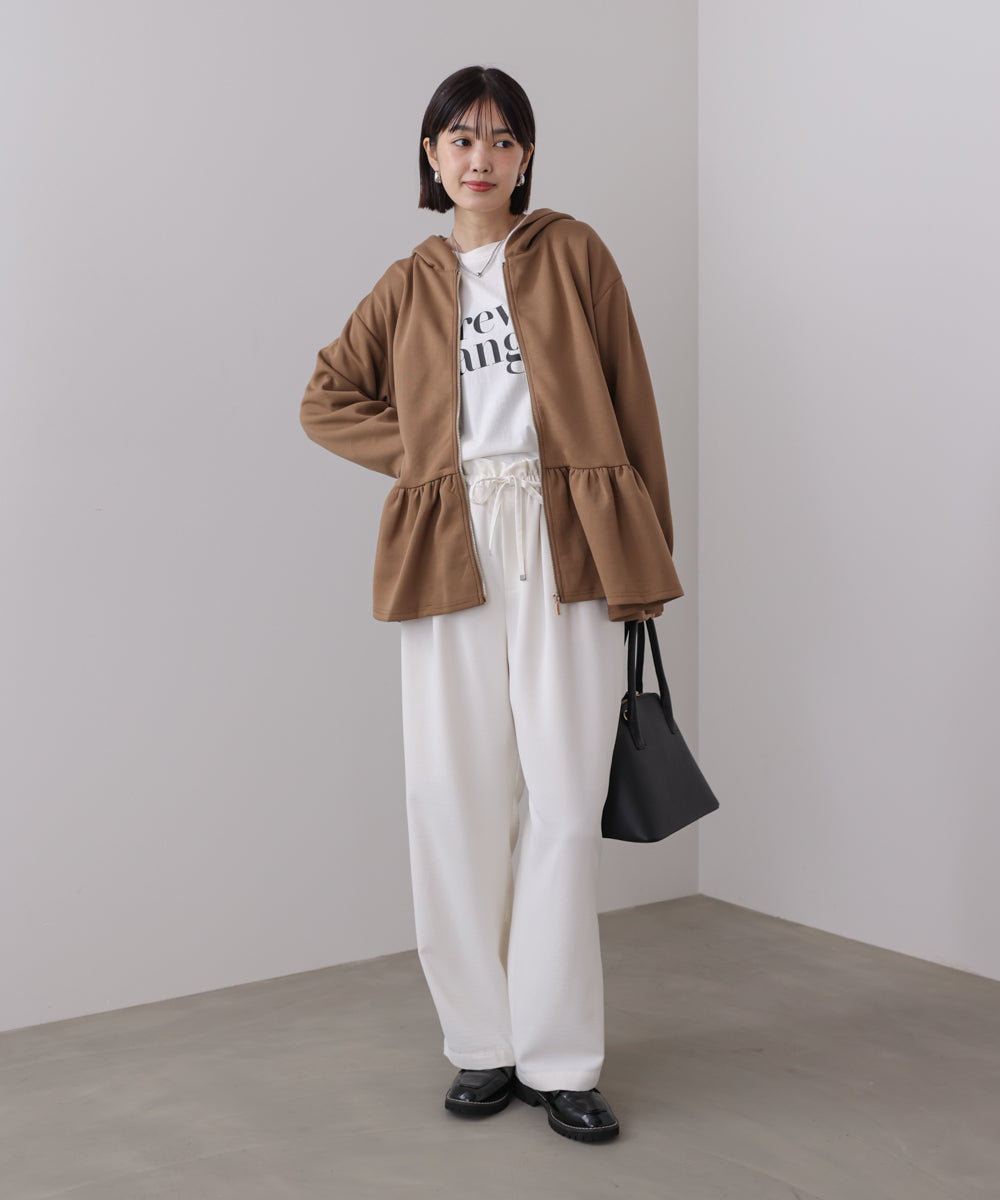 【WEB限定】ペプラムフレアパーカー