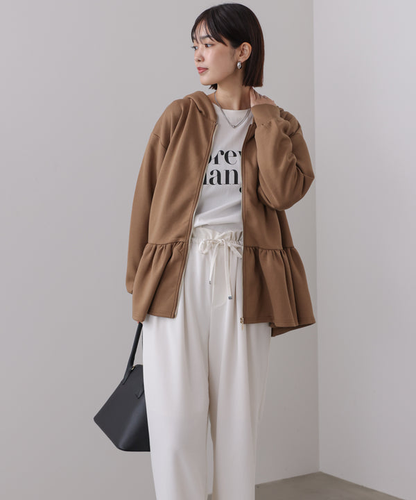 【WEB限定】ペプラムフレアパーカー