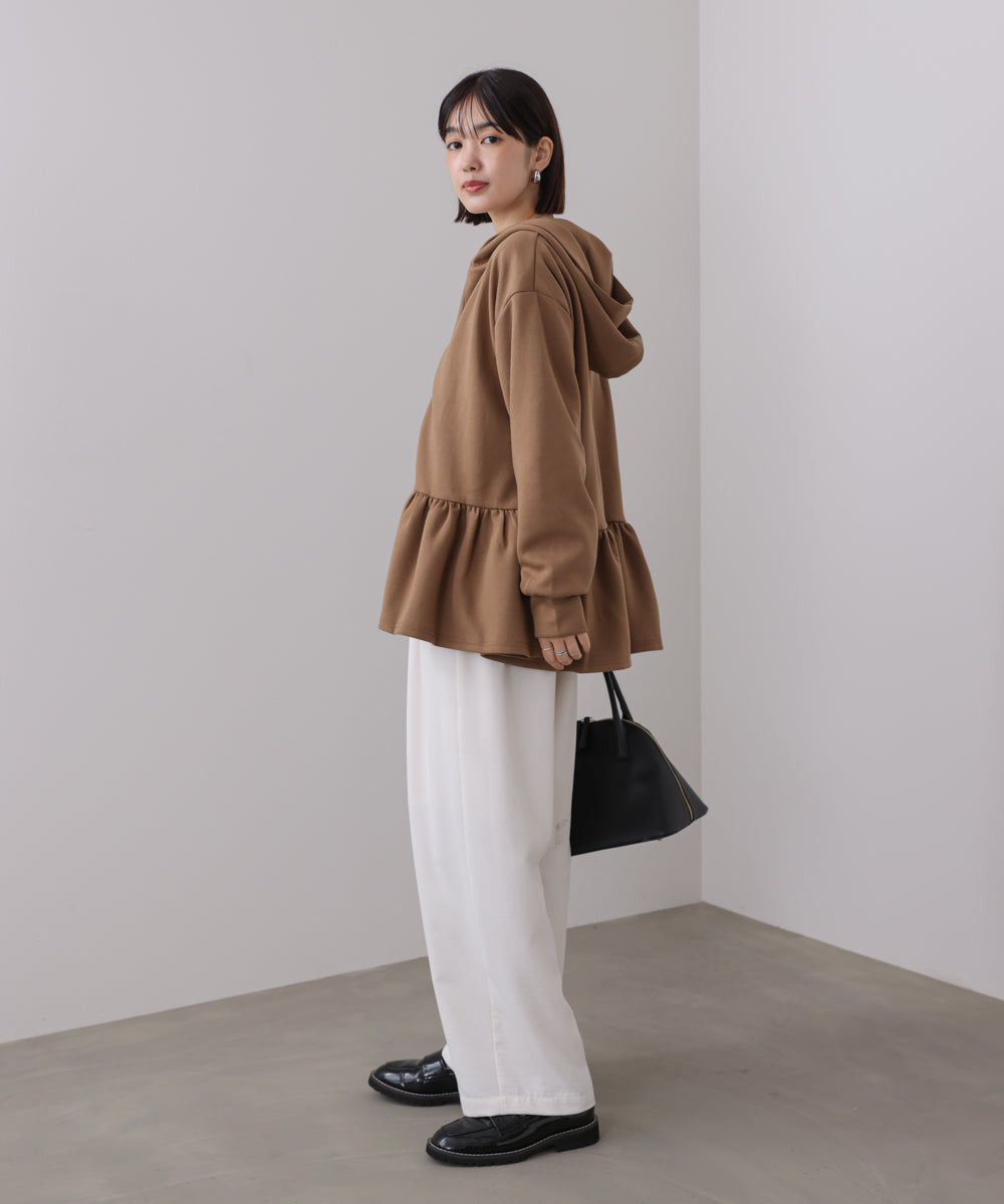 【WEB限定】ペプラムフレアパーカー