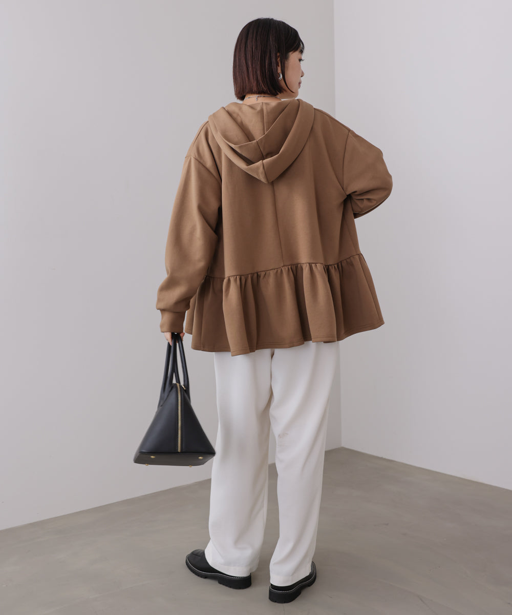 【WEB限定】ペプラムフレアパーカー