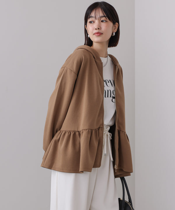 【WEB限定】ペプラムフレアパーカー