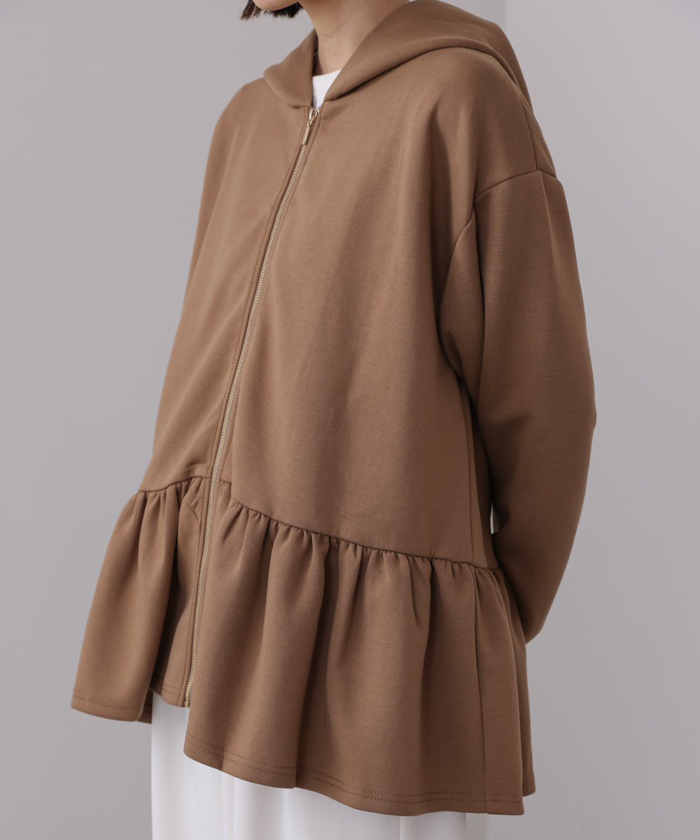 【WEB限定】ペプラムフレアパーカー