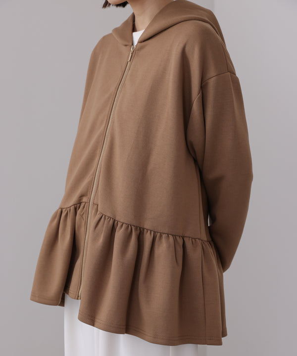 【WEB限定】ペプラムフレアパーカー