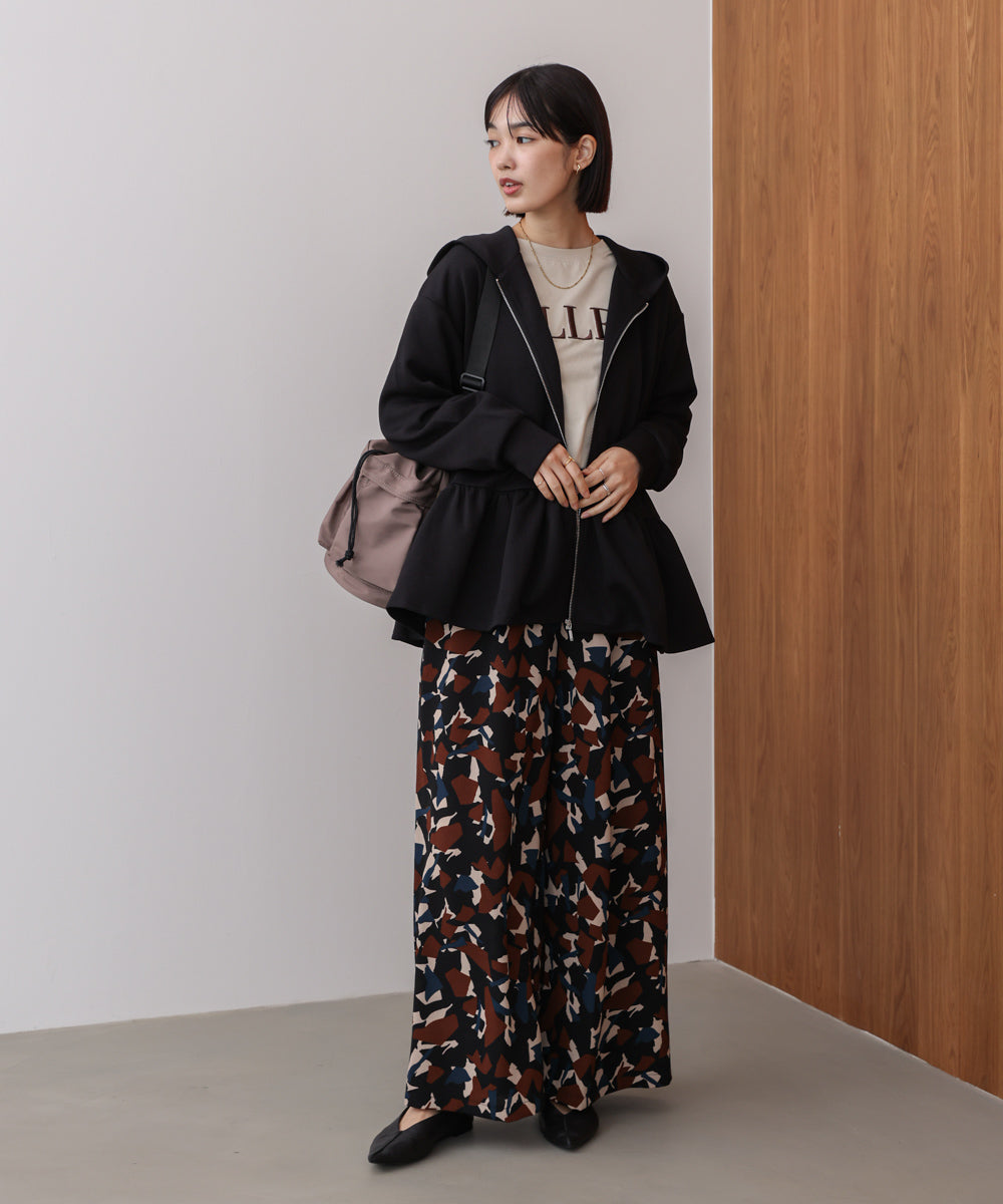 【WEB限定】ペプラムフレアパーカー