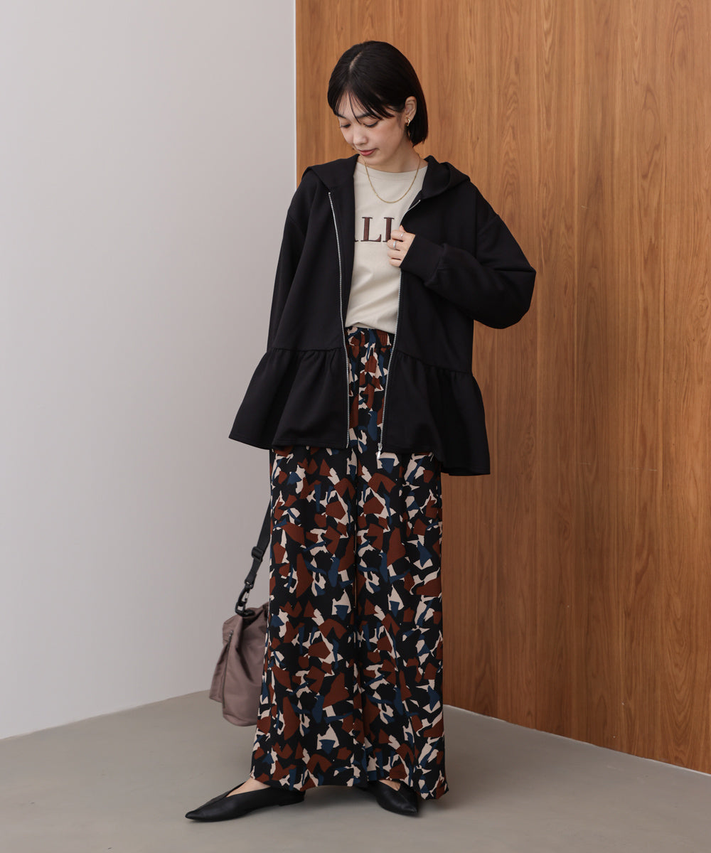 【WEB限定】ペプラムフレアパーカー