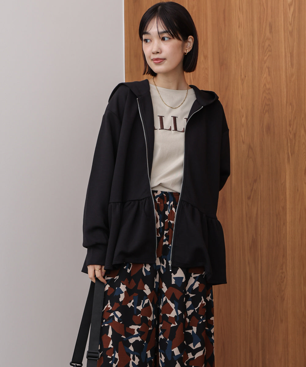 【WEB限定】ペプラムフレアパーカー