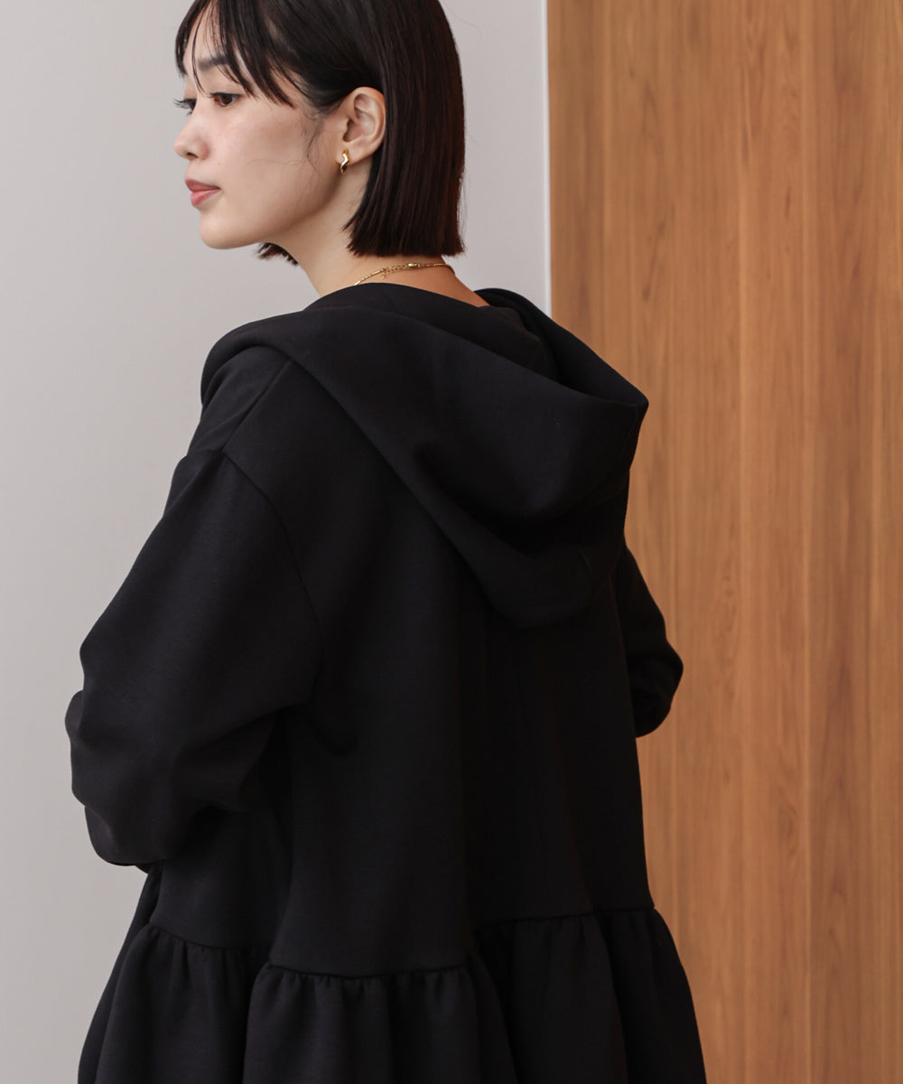 【WEB限定】ペプラムフレアパーカー