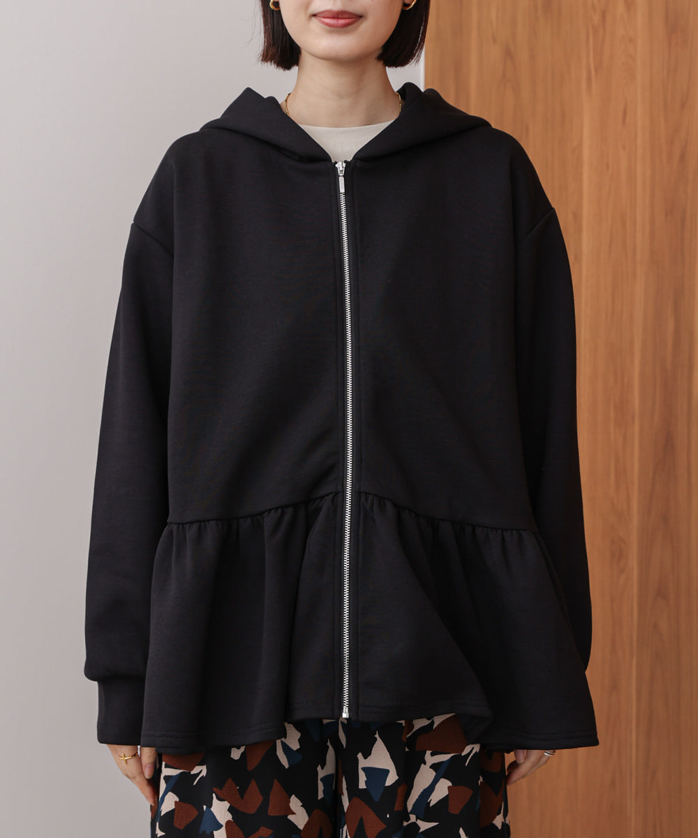【WEB限定】ペプラムフレアパーカー