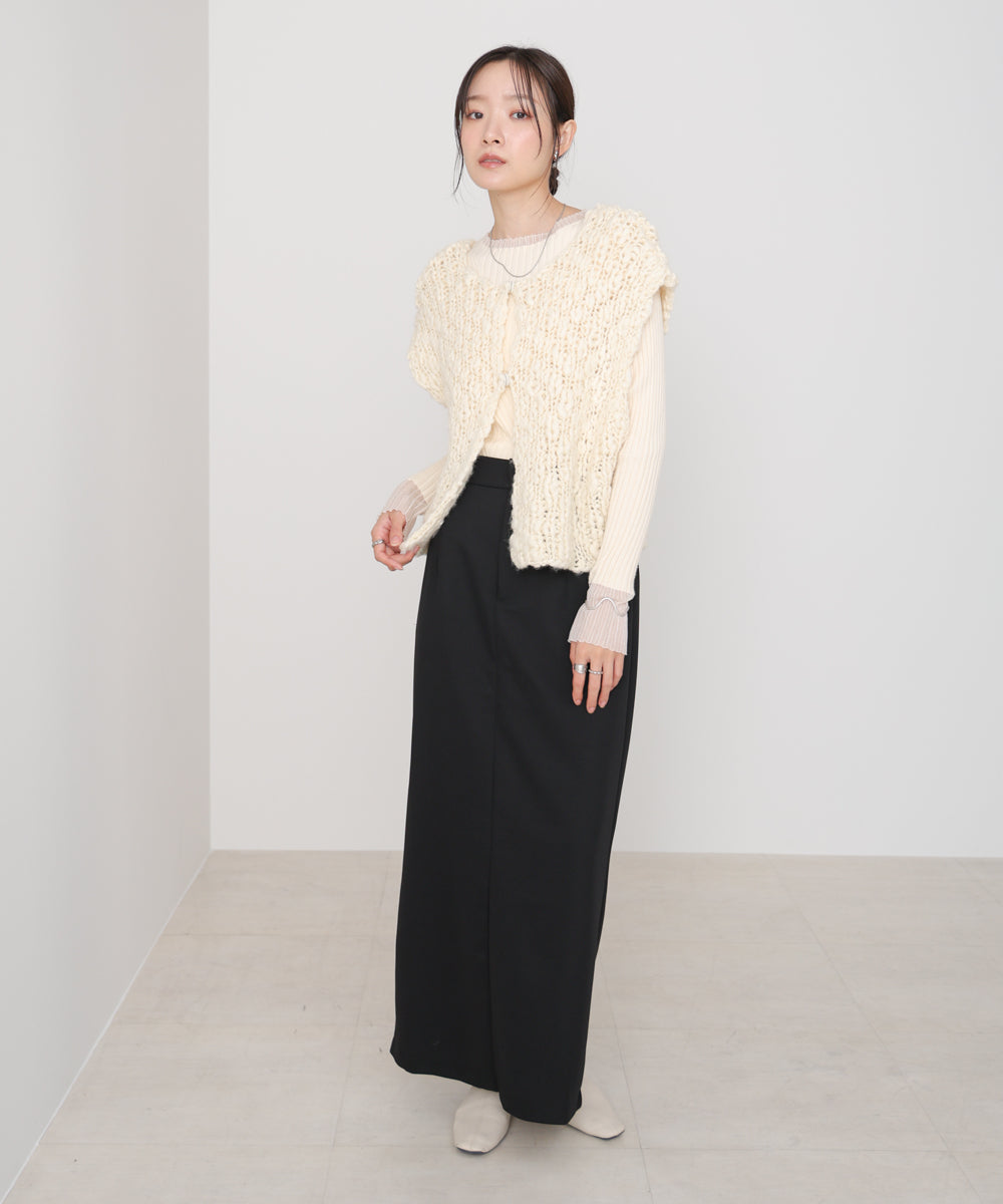 ツイルタイトロングスカート