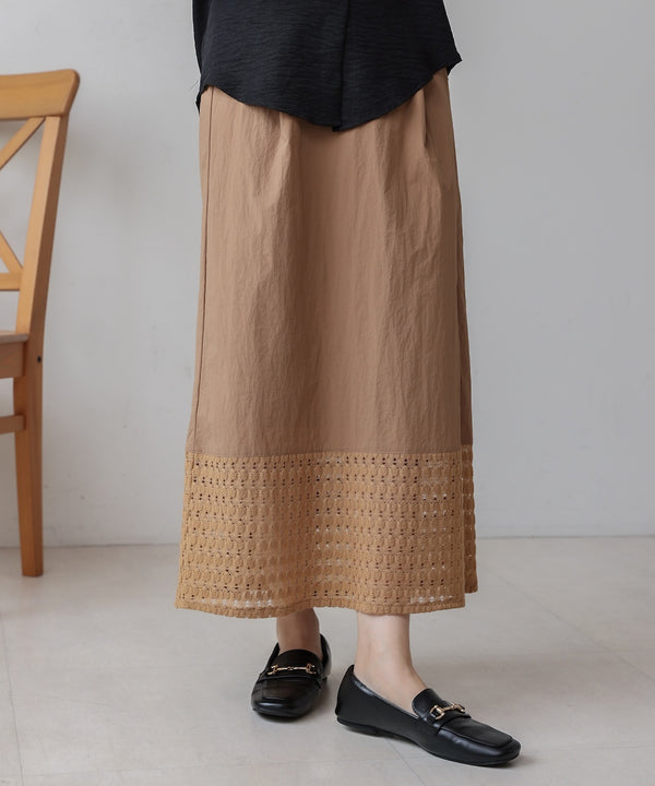 裾レースタイトスカート
