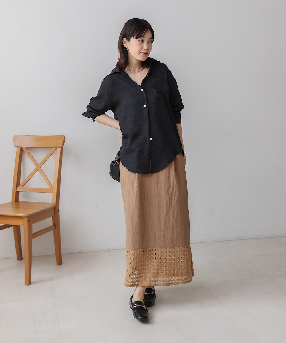 裾レースタイトスカート